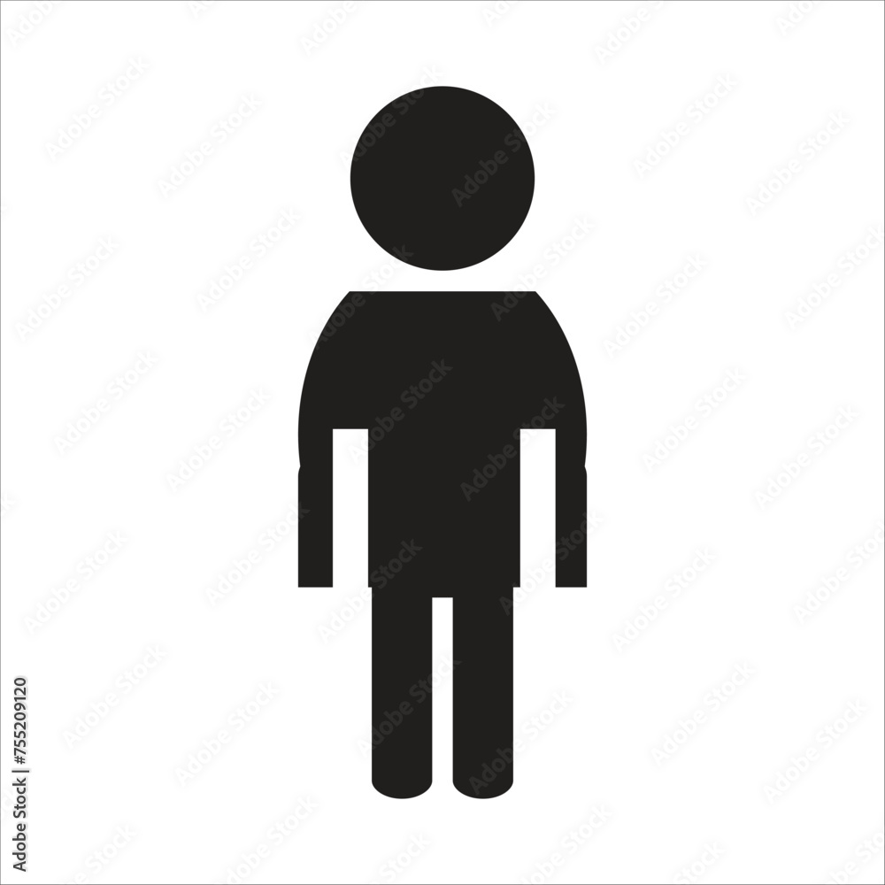 man vector icon line template new man vector icon line template new
