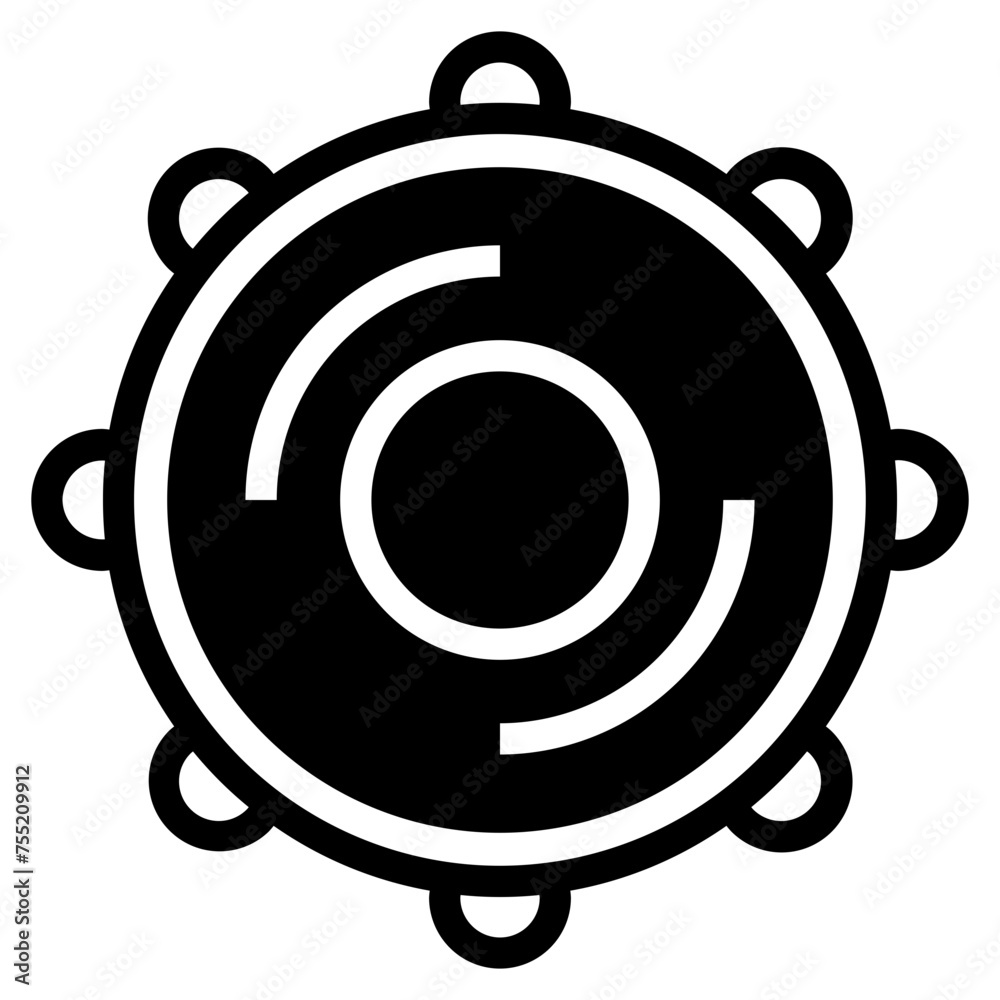 Rebana Icon. Music Instrument Symbol - Vector Logo Template.