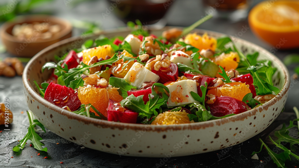 Arugula Salad with Mozzarella, Beets, and Citrus Arugula Salad with Mozzarella, Beets, and Citrus