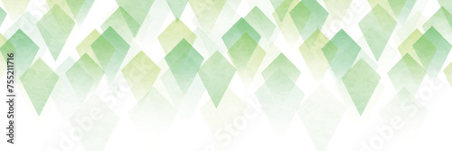 緑　和柄　幾何学　背景	