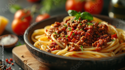 Pasta Bolognese with Fresh Herbs
