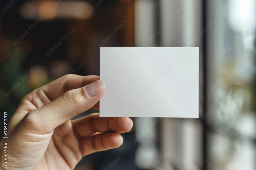 business card mockup in hand business card mockup in hand