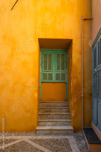 Panorama of Old town of Menton, France