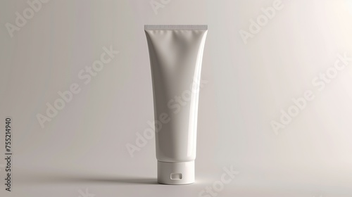 Cosmetic packaging mock up isolated on white background
