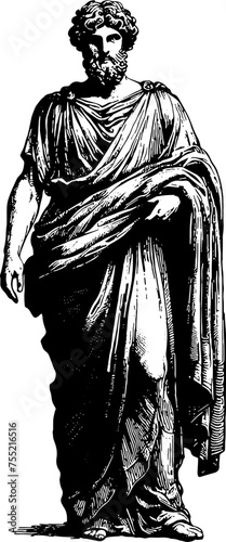 Standing Ancient Greek Man