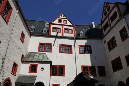 Burghof Burg Rochsburg in Sachsen photo