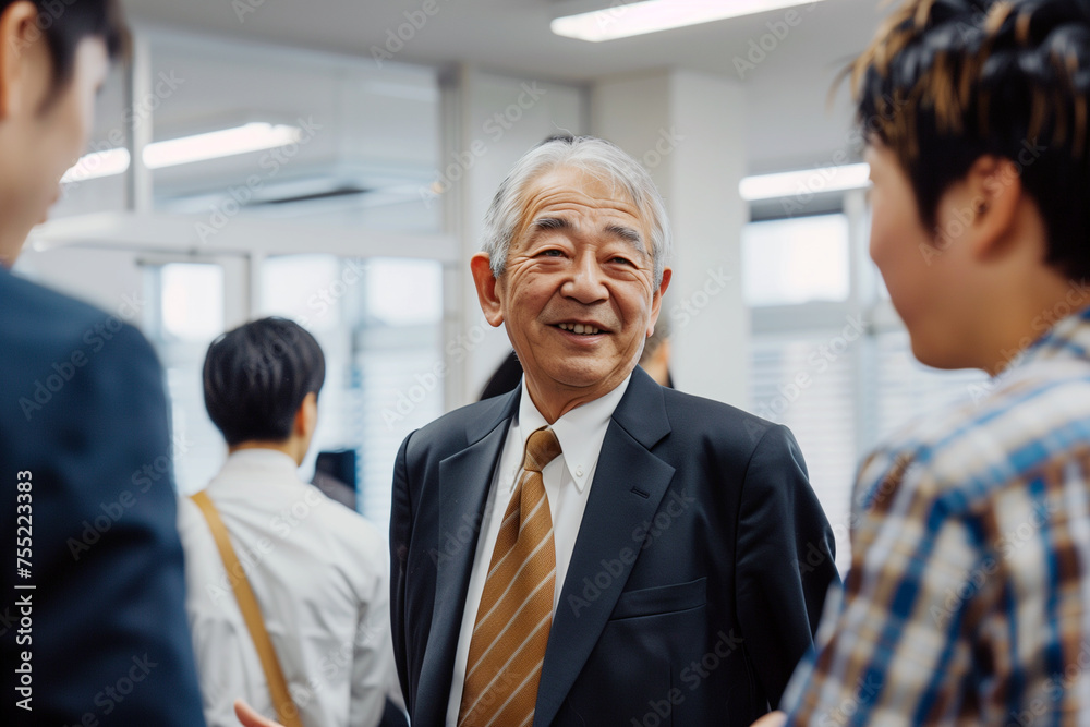 大学で教える教授