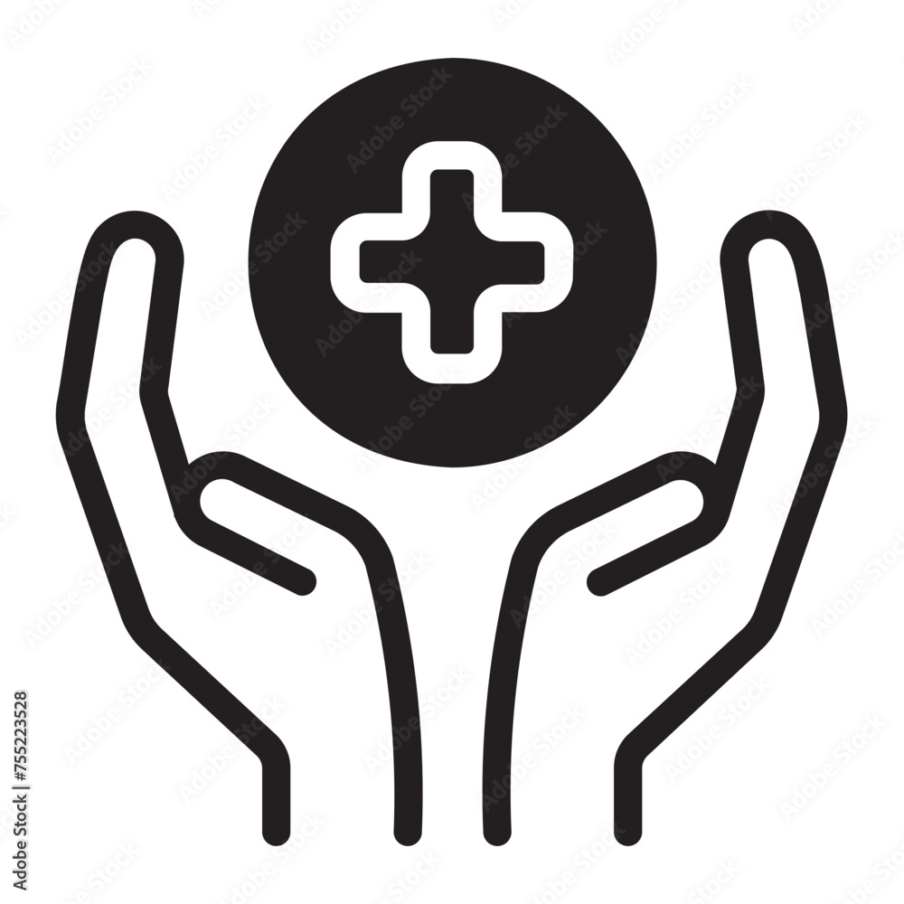 medical service glyph icon medical service glyph icon