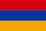Armenia vector flag in official colors and 3:2 aspect ratio.