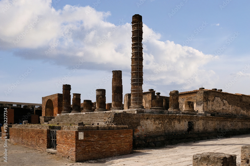 The Temple of Apollo is among the oldest places of worship in Pompeii, dedicated to Apollo, the Greek and Roman god of music, light, poetry, healing and prophecy