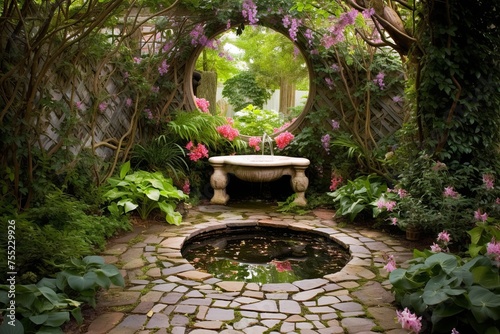 Secret Garden Patio Designs: Enchanting Bird Baths and Hidden Treasures