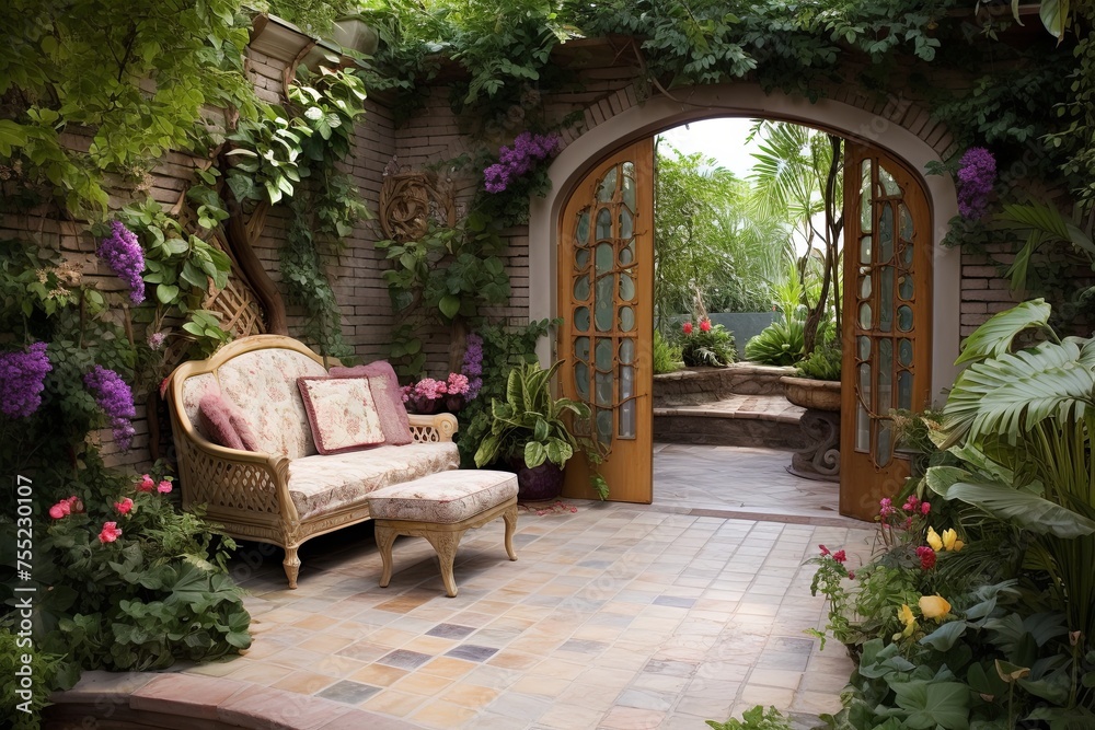 Secret Garden Patio Designs: Enchanting Doorway and Hidden Garden Oasis