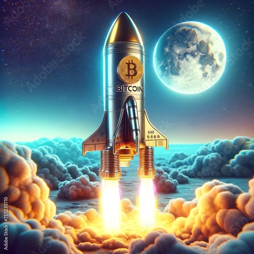bitcoin, cryptocurrency, moon, parabolic, rally, bullish, fintech, wall street, altcoin