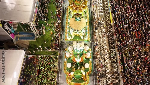 Samba Ride At Sao Paulo Brazil. Crowd Aerial. Infrastructure Landscape Skyscrapers Beauty. Infrastructure Urban Skyscrapers Corporate Town. Infrastructure Beauty Night Scape Urban Landscape. photo