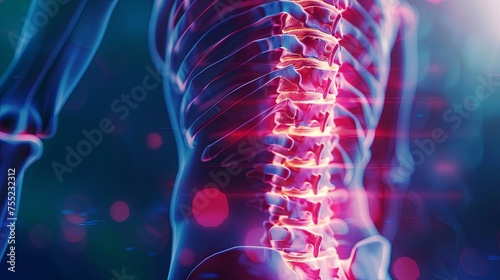 Back spine bones pain problems wallpaper background