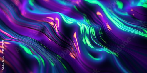 abstract background with smooth lines in blue and purple colors  abstract wavy liquid background. Creative design for poster  banner  cover.