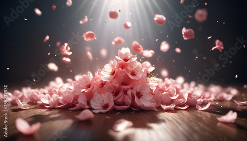 pink flower(cherry blossom) petals