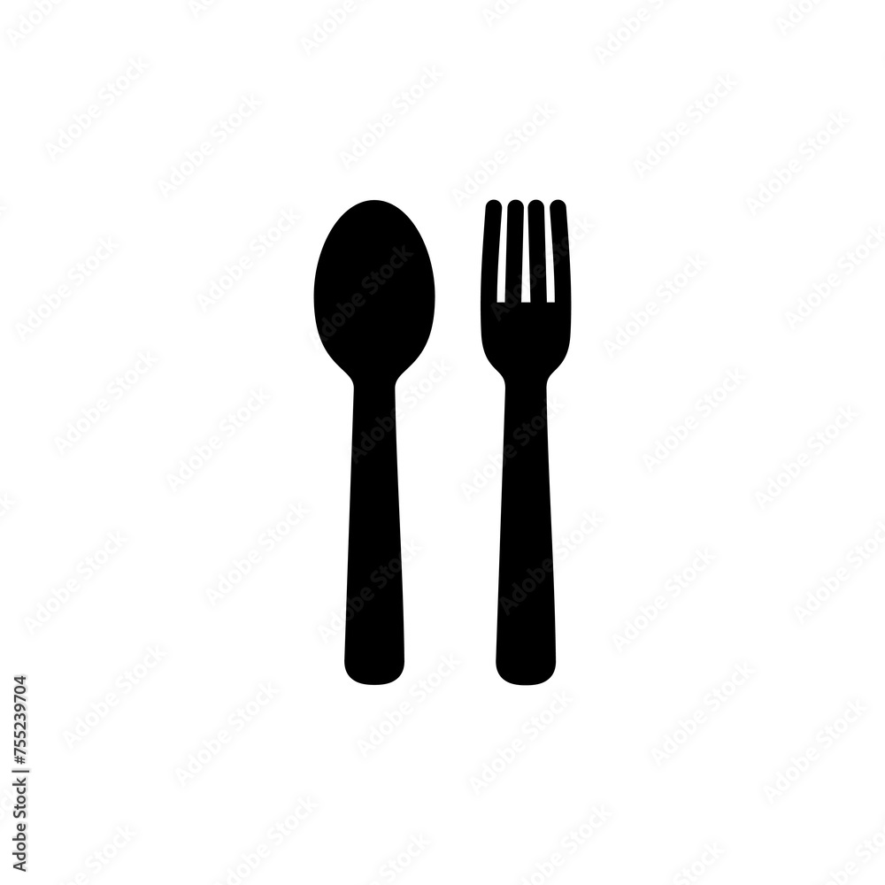 Fork, Spoon, and Knife isolated on white background. Restaurant icon. food icon. Eat. Cutlery icon. Fork, Spoon, and Knife isolated on white background. Restaurant icon. food icon. Eat. Cutlery icon.