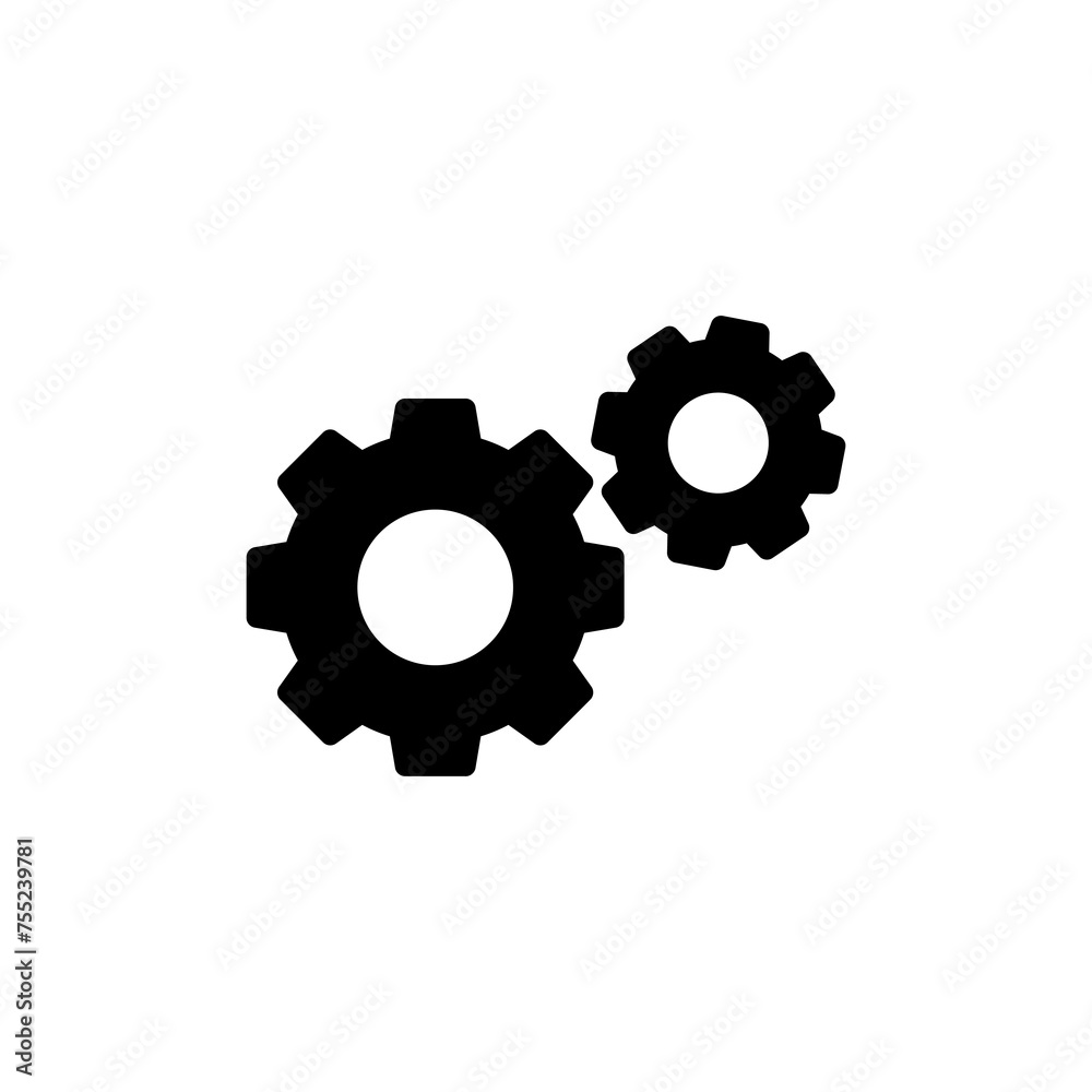 setting Icon vector isolated on white background. setting vector icon. Cog settings Icon Symbol. Gear setting Icon vector isolated on white background. setting vector icon. Cog settings Icon Symbol. Gear