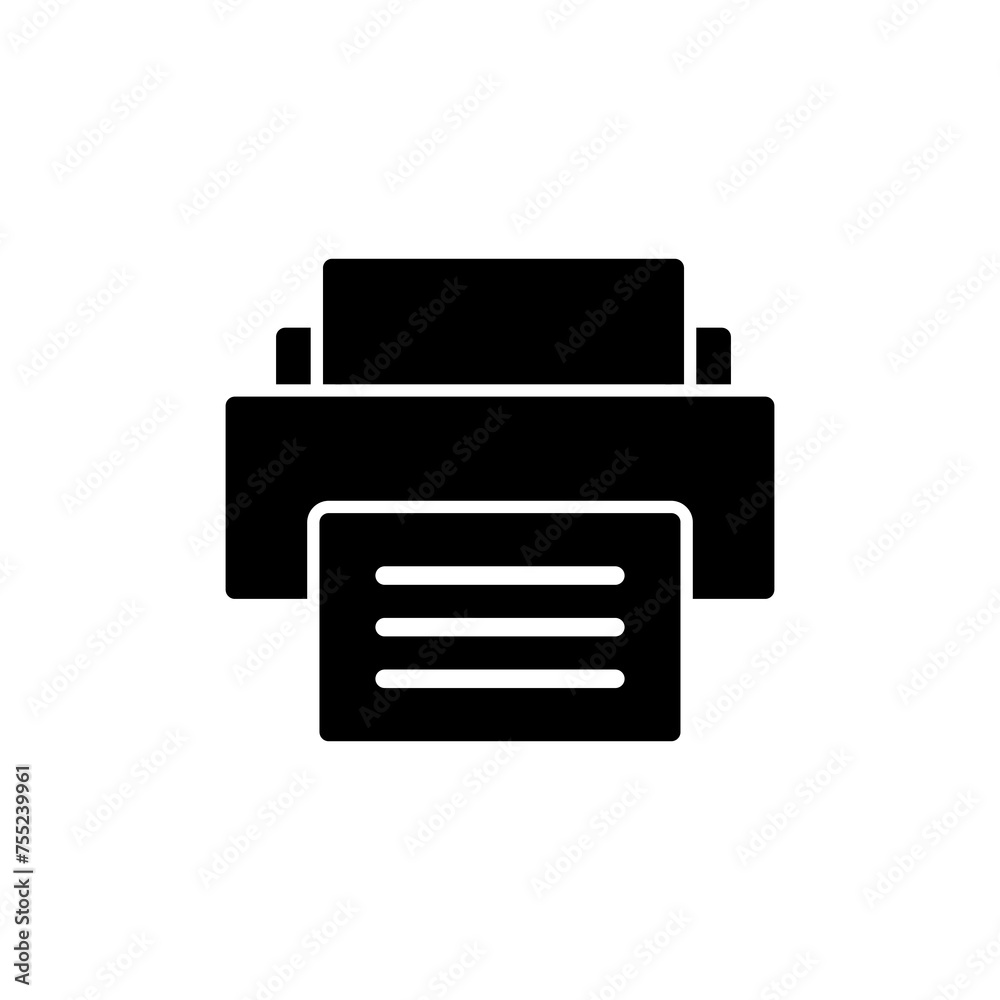 Printer icon vector isolated on white background. print icon. Fax vector icon. Printer icon vector isolated on white background. print icon. Fax vector icon.