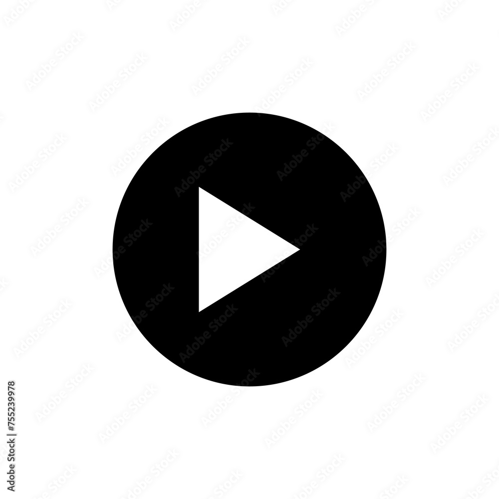play Icon vector isolated on white background. Play button vector icon. Video icon vector play Icon vector isolated on white background. Play button vector icon. Video icon vector