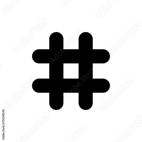 Hashtag icon vector isolated on white background. hashtag vector icon