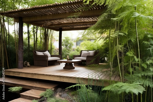 Zen Tranquil Garden Paradises  Bamboo Shade Structures and Designs