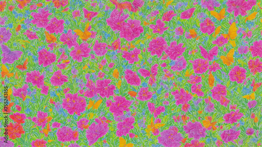AI Floral Spring Pattern AI Floral Spring Pattern