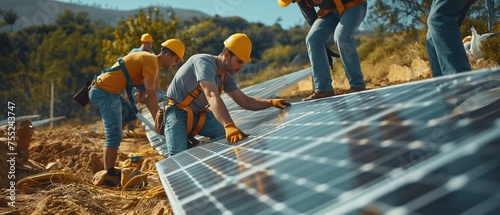 Community Solar Panel Installation Effort