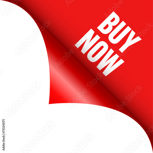 Buy now curled corner