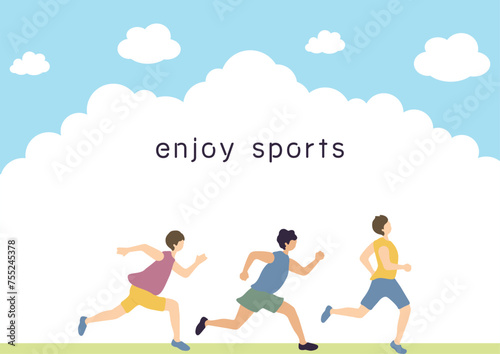 スポーツを楽しむ人達