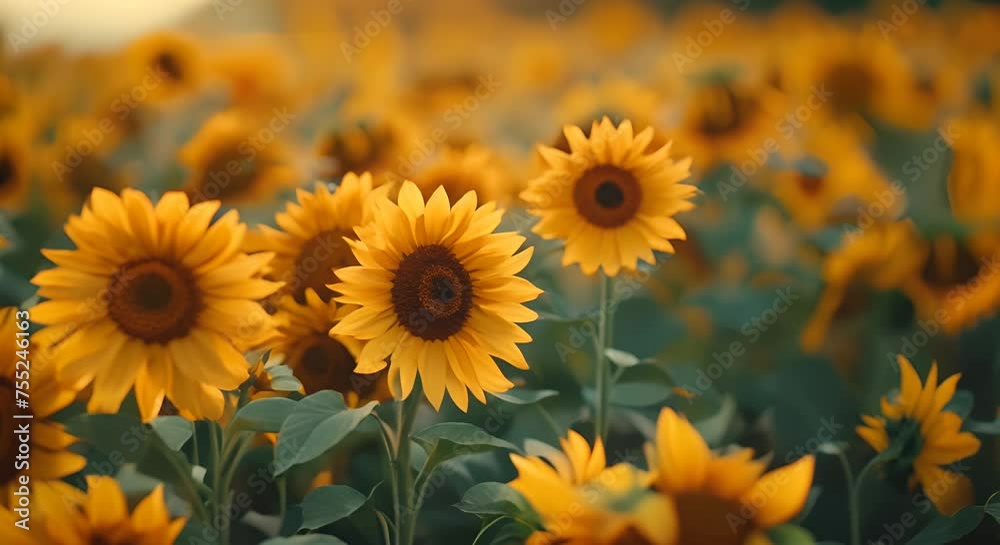Sunflower field, summer joy Sunflower field, summer joy