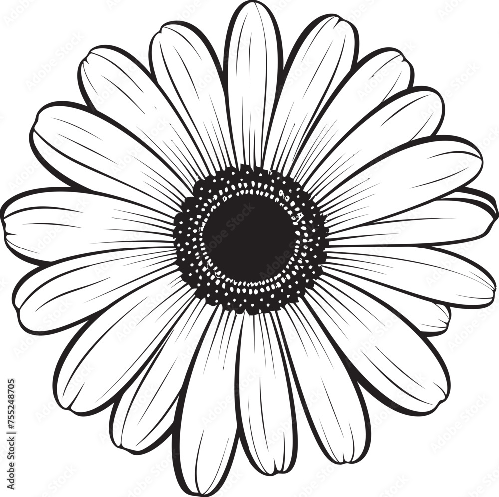 Botanical Beauty Gerbera Daisy Logo Design Sunlit Serenade Gerbera Daisy Icon Concept Botanical Beauty Gerbera Daisy Logo Design Sunlit Serenade Gerbera Daisy Icon Concept