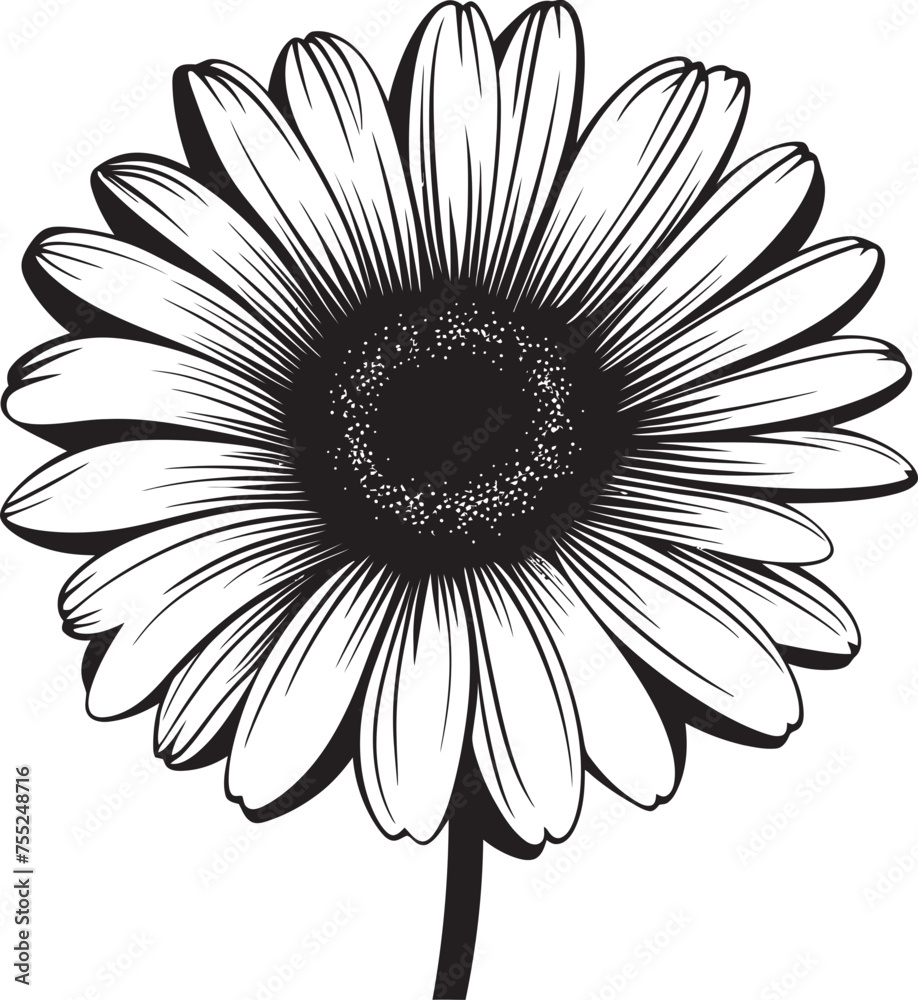 Natures Canvas Gerbera Daisy Logo Design Floral Fusion Gerbera Daisy Vector Icon Natures Canvas Gerbera Daisy Logo Design Floral Fusion Gerbera Daisy Vector Icon