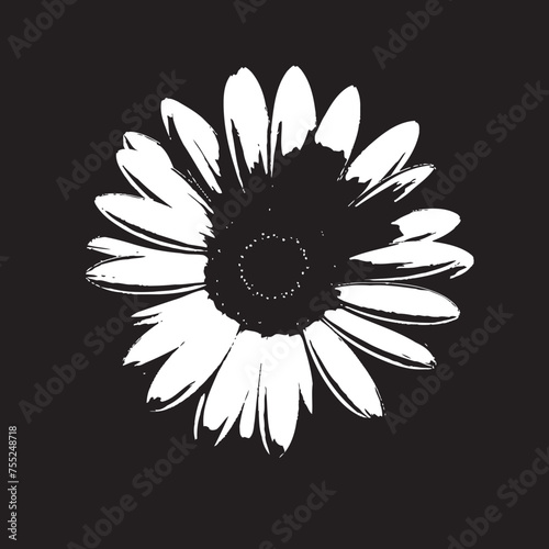 Radiant Reverie Gerbera Daisy Vector Emblem Petals Paradise Gerbera Daisy Icon Design