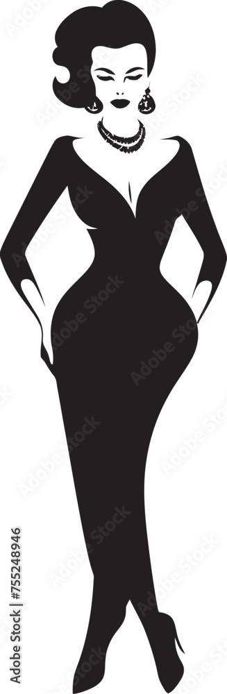 Sassy Sophistication Woman Vector Emblem Elegance Exemplified Glamorous Lady Logo in Vector Sassy Sophistication Woman Vector Emblem Elegance Exemplified Glamorous Lady Logo in Vector