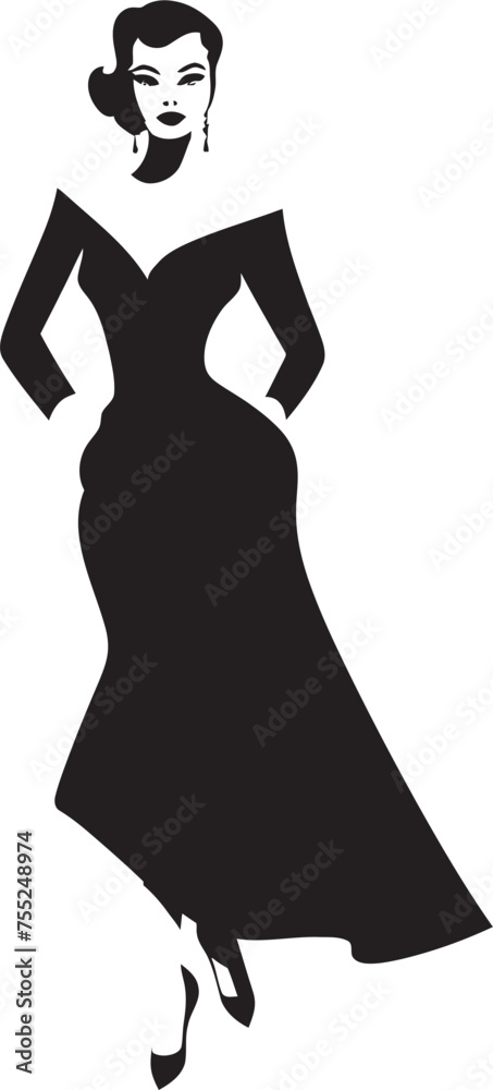 Chic Confidence Woman Vector Logo Design Sassy Sophistication Glamorous Lady Iconic Emblem Chic Confidence Woman Vector Logo Design Sassy Sophistication Glamorous Lady Iconic Emblem