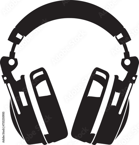 Acoustic Artistry Headphone Icon Rhythm Reverie Vector Headphone Logo