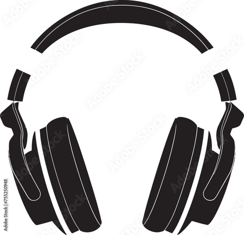 Rhythm Reverie Vector Headphone Logo Eargasmic Ensemble Headphone Emblem in Vector