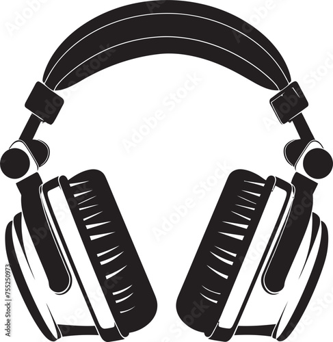 Tune Tribe Vector Logo Design with Headphones Music Maestro Headphone Icon in Vector