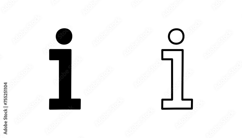 Info sign icon set. about us icon vector. Faq icon Info sign icon set. about us icon vector. Faq icon