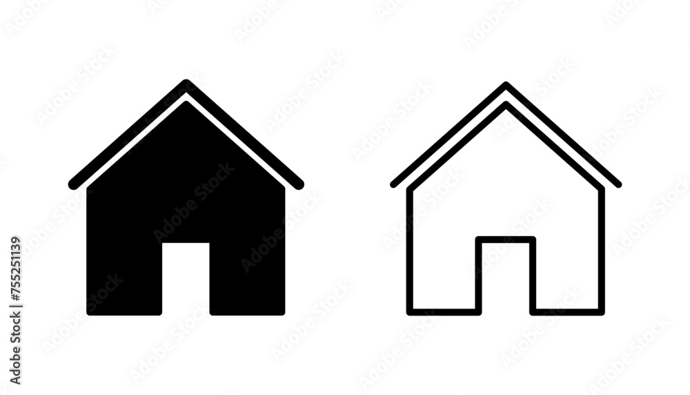 House icon set. Home icon vector House icon set. Home icon vector