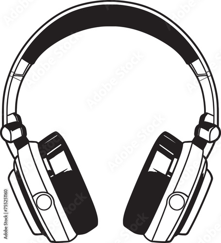 Tune Tribe Vector Logo Design with Headphones Music Maestro Headphone Icon in Vector