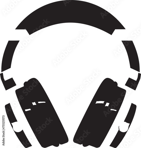 Rhythm Reverie Vector Headphone Logo Eargasmic Ensemble Headphone Emblem in Vector