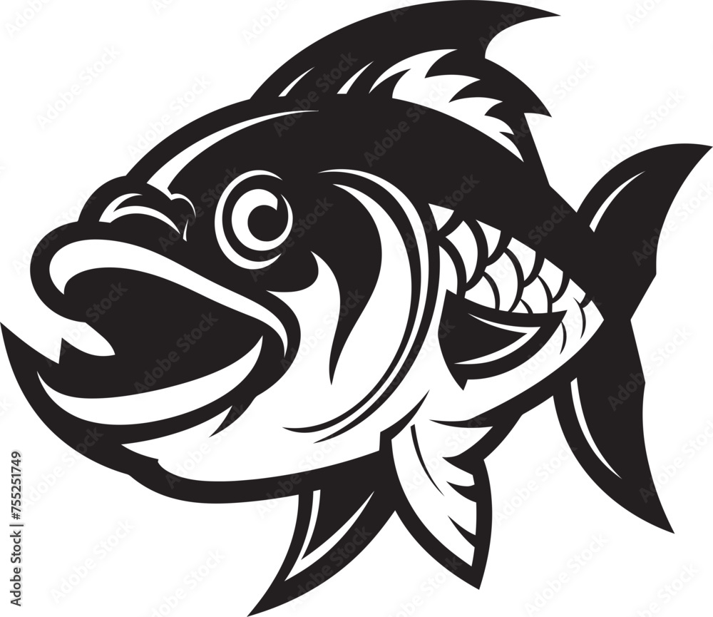 Ripple Radiance Vector Logo of River Fish Aquatic Aura Fish Emblem in Vector Design Ripple Radiance Vector Logo of River Fish Aquatic Aura Fish Emblem in Vector Design