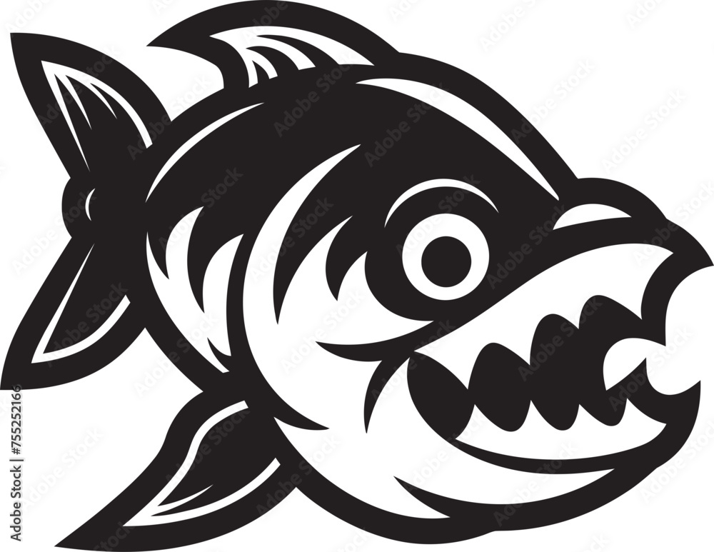 Marine Melodies River Fish Icon in Vector Ripple Reverie Vector River Fish Logo Marine Melodies River Fish Icon in Vector Ripple Reverie Vector River Fish Logo