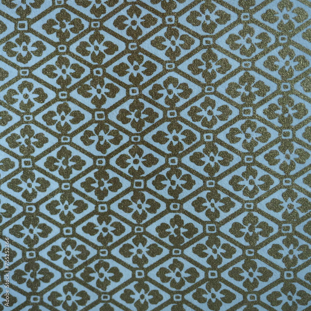 Traditional Japanese patterns - gold floral Traditional Japanese patterns - gold floral