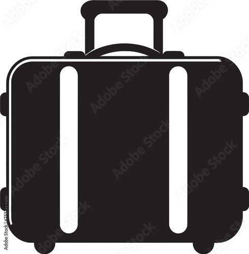 Sojourn Satchel Suitcase Icon Vector Emblem Explorer Essentials Vector Suitcase Logo Design