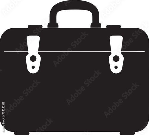 Adventure Attache Vector Suitcase Emblem Globetrotter Gear Iconic Suitcase Vector Logo