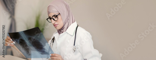 Radiology diagnostics doctor woman x-ray office